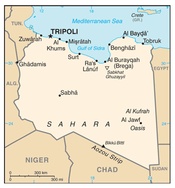 Map of Libya