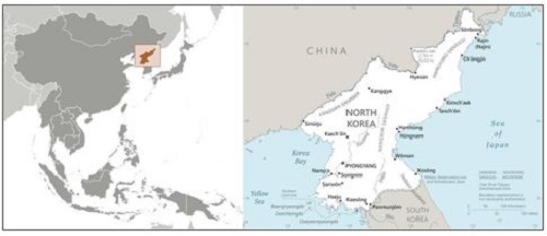 Map of North Korea