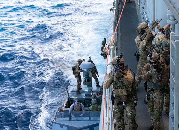 Special Warfare Combatant-Crewmen conduct VBSS operations.