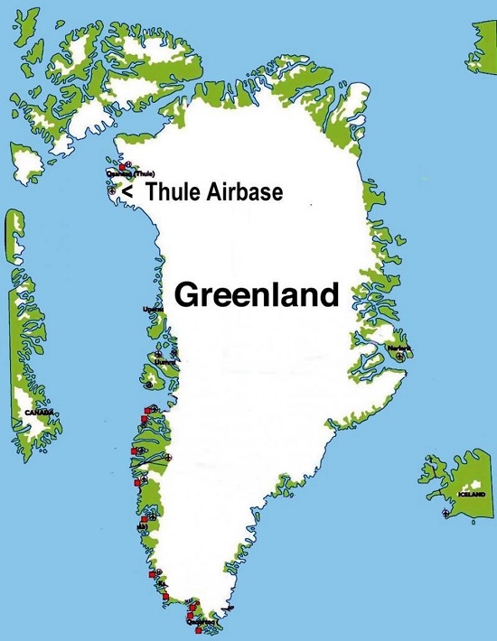 Map Thule Air Base