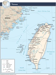 Taiwan Map Transportation CIA 2022